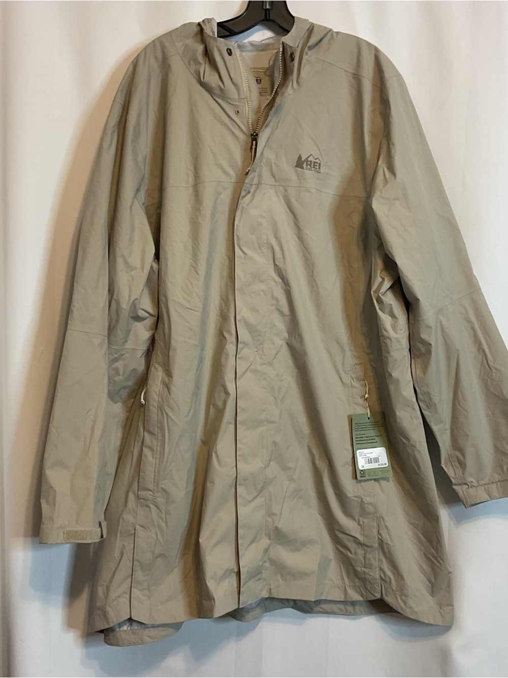 REI co-op Rainer Long Line Jacket raincoat NWT 3xl